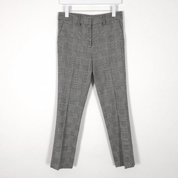 Frame Glen Plaid Wool Pants - Picture 1 of 9